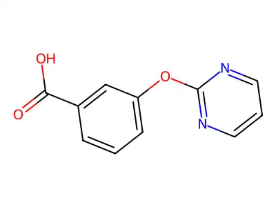 3-(Pyrimidin-2-yloxy)benzoic acid structure