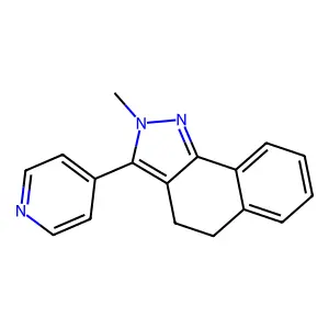 2-Methyl-3-pyridin-4-yl-4,5-dihydrobenzo[g]indazole structure