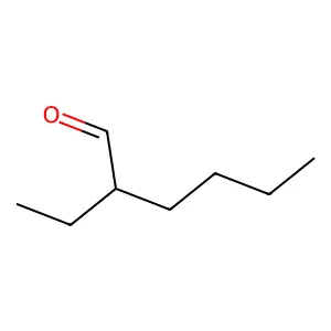 (2S)-2-ethylhexanal structure