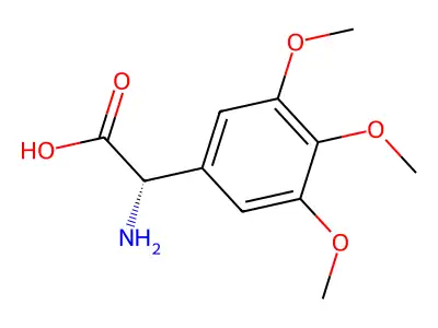 2-amino-2-(3,4,5-trimethoxyphenyl)acetic Acid structure