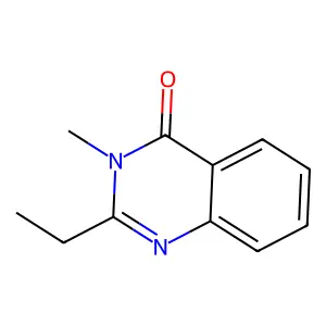 4-Quinazolone, 2-ethyl-3-methyl structure