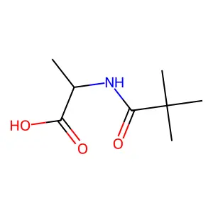 2-(2,2-Dimethylpropanamido)propanoic acid structure