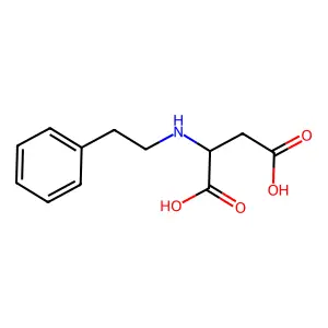 N-(2-苯乙基)天冬氨酸 structure