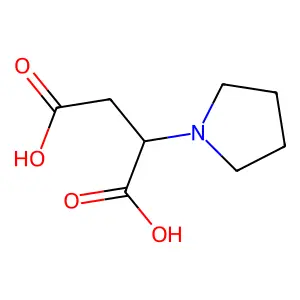 2-(Pyrrolidin-1-yl)butanedioic acid structure