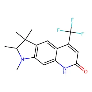 7-oxo-1,2,3,3-tetramethyl-5-trifluoromethyl-2,3,7,8-tetrahydro-1H-pyrrolo [3,2-g] quinoline structure