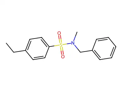 N-benzyl-4-ethyl-N-methylbenzenesulfonamide structure