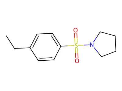 Pyrrolidine, 1-((4-ethylphenyl)sulfonyl)- structure