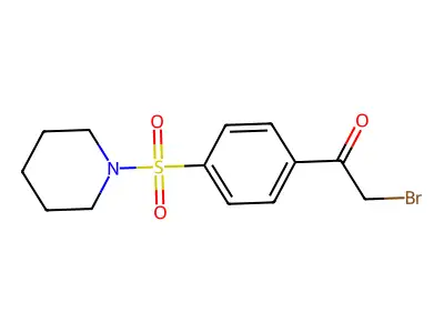 2-Bromo-1-(4-(piperidine-1-sulfonyl)phenyl)ethan-1-one structure