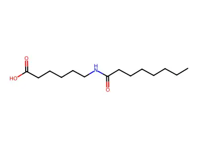 6-(octanoylamino)hexanoic Acid structure
