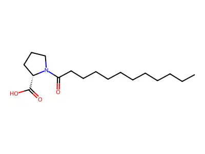 1-十二酰吡咯烷-2-甲酸 structure