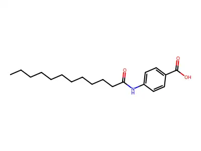 4-(Dodecanoylamino)benzoic acid structure