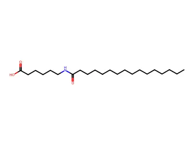 6-(hexadecanoylamino)hexanoic Acid structure