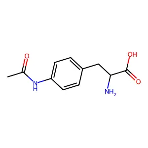 Phenylalanine, 4-acetylamino- structure