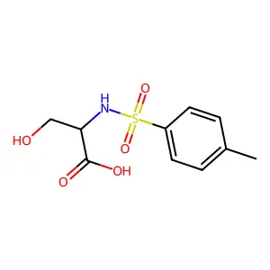 N-[(4-Methylphenyl)sulfonyl]-D-serine structure