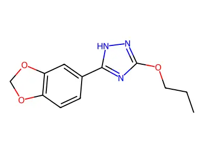 5-(2H-1,3-Benzodioxol-5-yl)-3-propoxy-1H-1,2,4-triazole structure