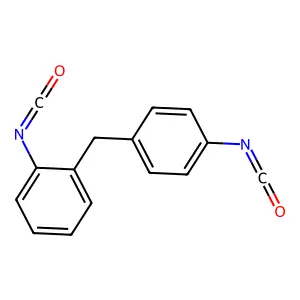 2,4'-Diphenylmethane diisocyanate structure