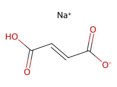 Sodium but-2-enedioate structure