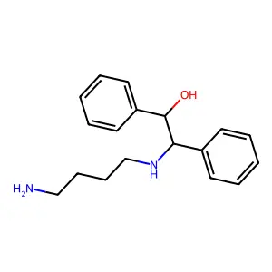 2-((4-Aminobutyl)amino)-1,2-diphenylethanol structure
