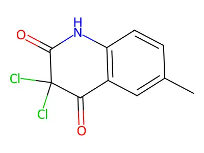 3,3-dichloro-6-methyl-1H-quinoline-2,4-dione structure