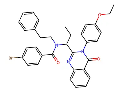 4-Bromo-N-{1-[3-(4-ethoxyphenyl)-4-oxo-3,4-dihydroquinazolin-2-yl]propyl}-N-(2-phenylethyl)benzamide structure