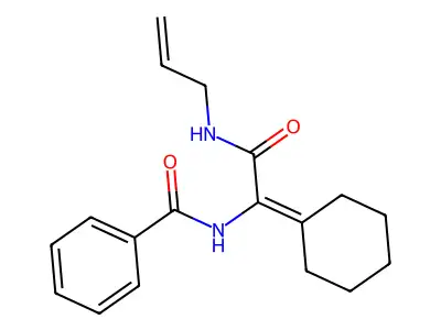 N-{1-Cyclohexylidene-2-oxo-2-[(prop-2-en-1-yl)amino]ethyl}benzamide structure
