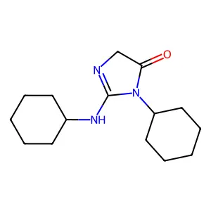 4H-Imidazol-4-one, 3-cyclohexyl-2-(cyclohexylamino)-3,5-dihydro- structure