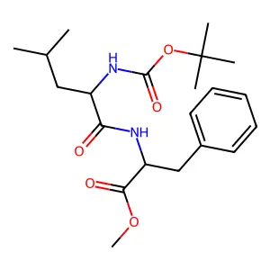 tert-Butyloxycarbonyl-leucylphenylalanine methyl ester structure