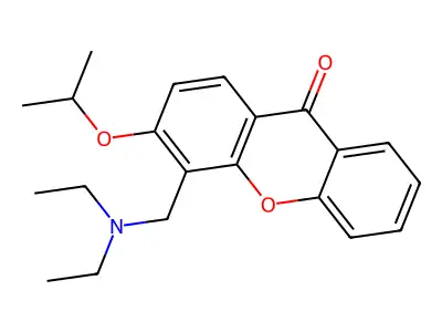 Xanthen-9-one, 4-(diethylaminomethyl)-3-isopropoxy- structure