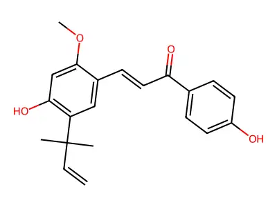 甘草查尔酮A structure