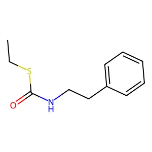 Carbamothioic acid, (2-phenylethyl)-, S-ethyl ester structure