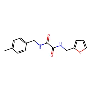 N'-(furan-2-ylmethyl)-N-[(4-methylphenyl)methyl]oxamide structure