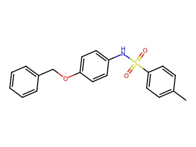 N-(4-(benzyloxy)phenyl)-4-methylbenzenesulfonamide structure