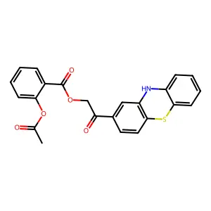 [2-oxo-2-(10H-phenothiazin-2-yl)ethyl] 2-acetyloxybenzoate structure