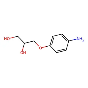 3-(4-Aminophenoxy)-1,2-propanediol structure