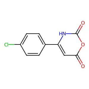 2H-1,3-Oxazine-2,6(3H)-dione, 4-(4-chlorophenyl)- structure