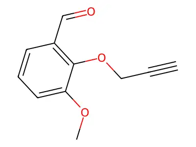 3-Methoxy-2-(prop-2-yn-1-yloxy)benzaldehyde structure