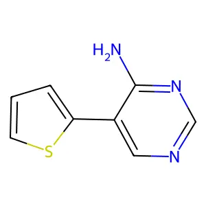 5-(2-Thienyl)-4-pyrimidinamine structure