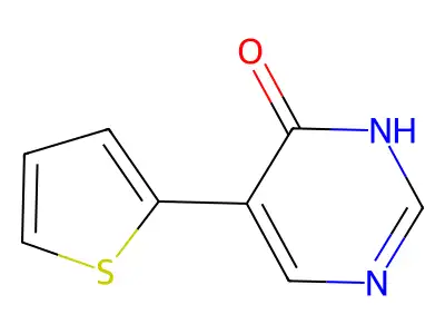 4(1H)-Pyrimidinone, 5-(2-thienyl)- structure