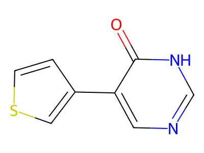 4(1H)-Pyrimidinone, 5-(3-thienyl)- structure
