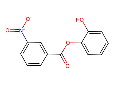 (2-Hydroxyphenyl) 3-nitrobenzoate structure