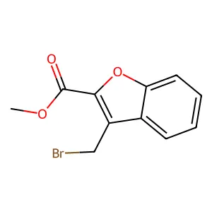 Methyl 3-(bromomethyl)-2-benzofurancarboxylate structure