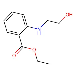 Ethyl 2-(2-hydroxyethylamino)benzoate structure