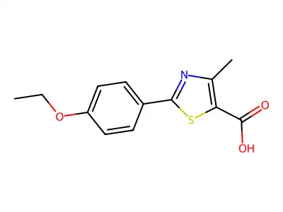 2-(4-ethoxyphenyl)-4-methyl-1,3-thiazole-5-carboxylic Acid structure