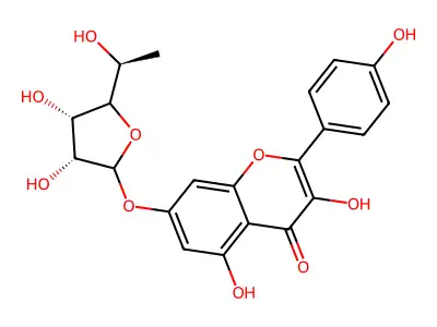 Kaempferol rhamnorobinoside structure