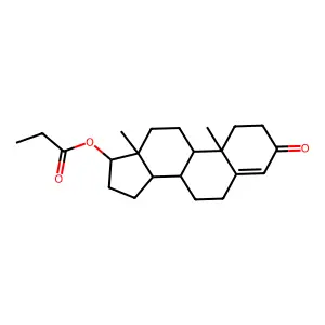3-Oxoandrost-4-en-17-yl propionate structure