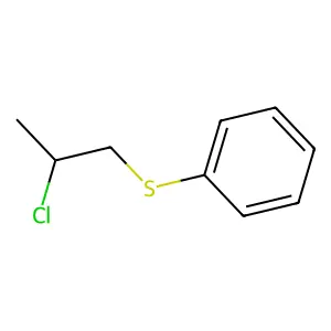 Benzene, [(2-chloropropyl)thio]- structure
