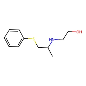 Ethanol, 2-((1-methyl-2-(phenylthio)ethyl)amino)- structure