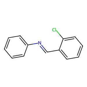 Benzenamine, N-[(2-chlorophenyl)methylene]- structure