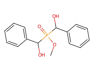 Phosphinic acid, bis(hydroxyphenylmethyl)-, methyl ester structure