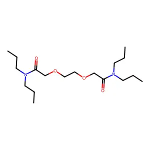 Acetamide, 2,2'-[1,2-ethanediylbis(oxy)]bis[N,N-dipropyl- structure